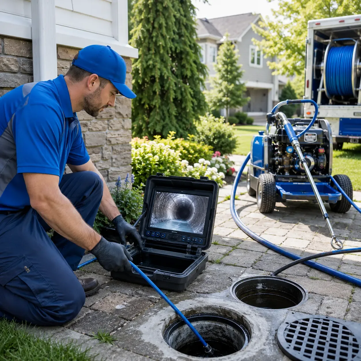 Outdoor drain cleaning professionals serving Clinton, MS